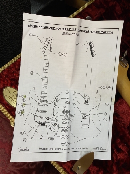 Fender American Vintage Hot Rod 50s Stratocaster 2014